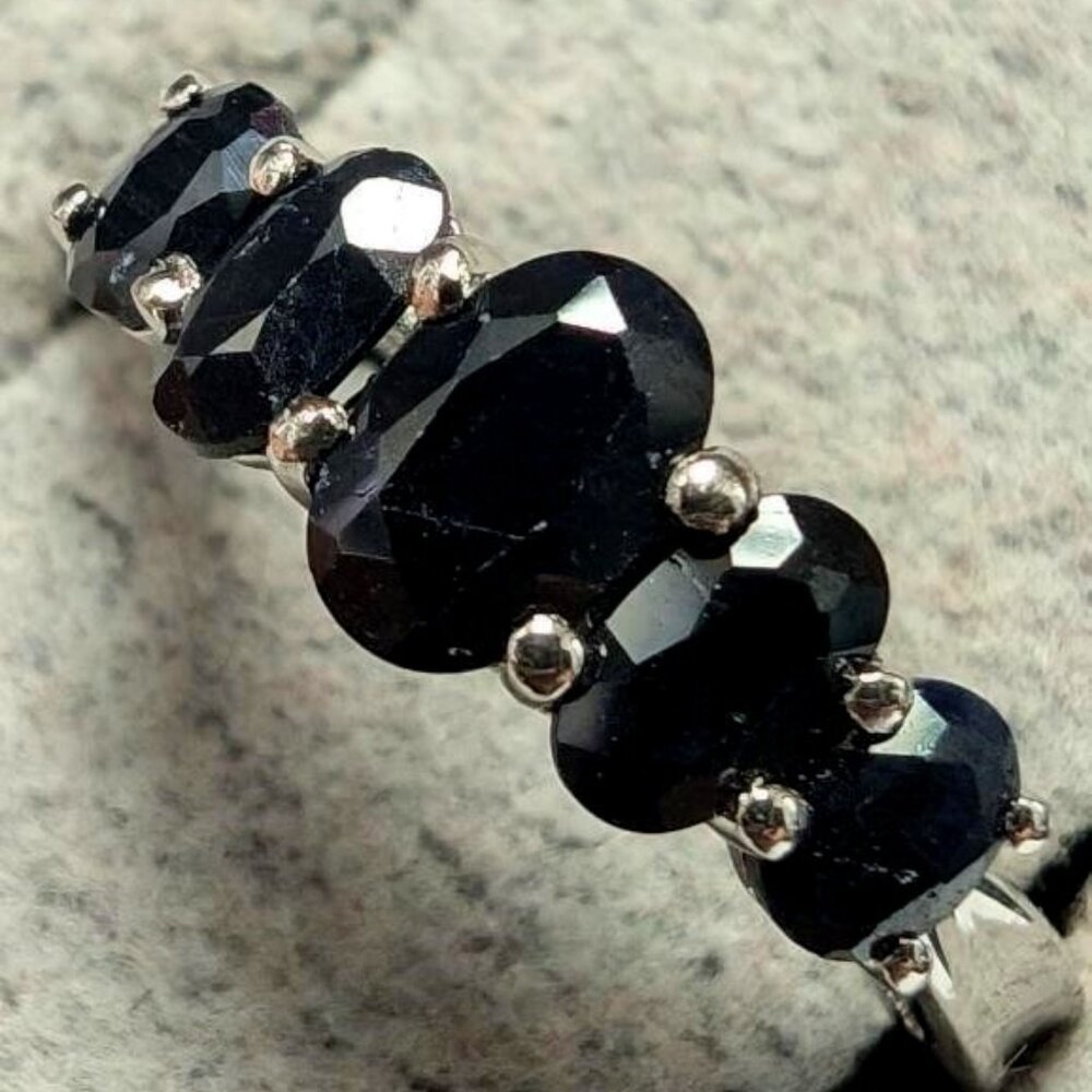 Silver Sapphire 1.2Ct Ring, Suggested Retail Value $200
